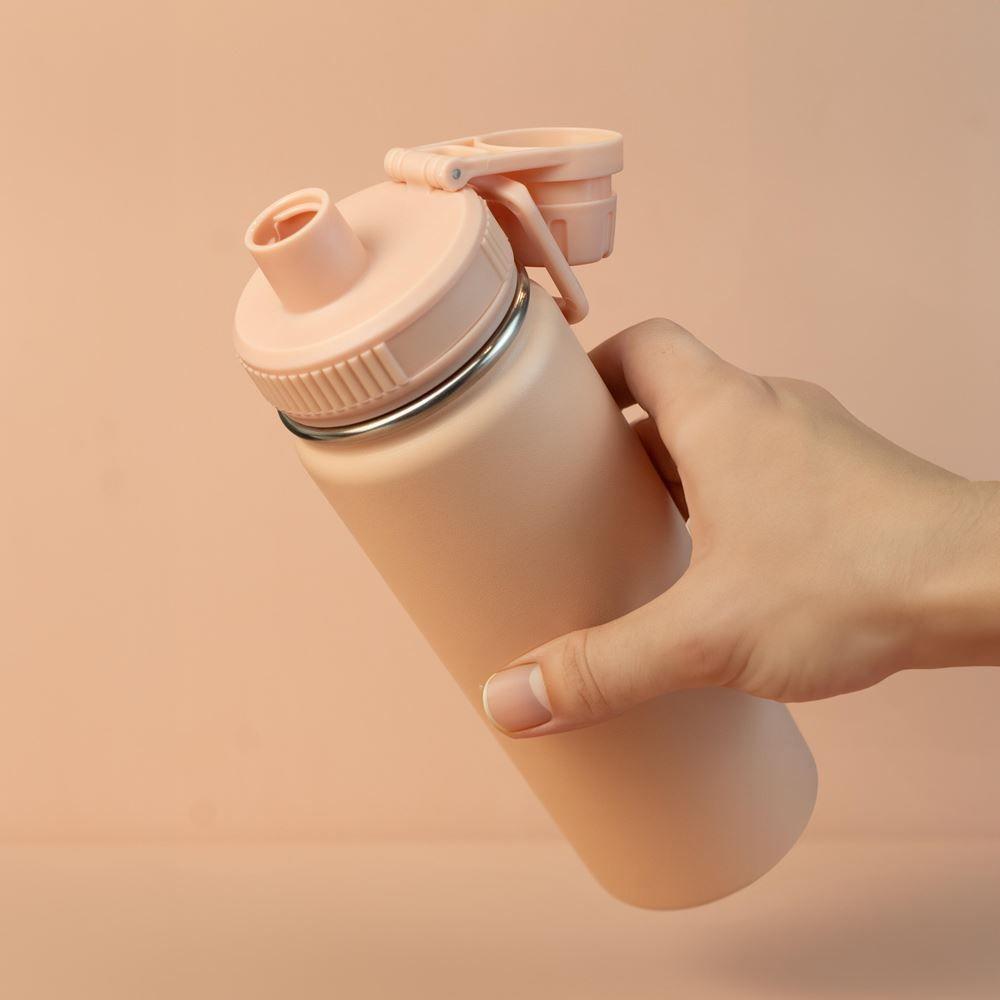 Garrafa Térmica Rosa Elegante 780ml - Praticidade Com Estilo Em Cada Gole - 1