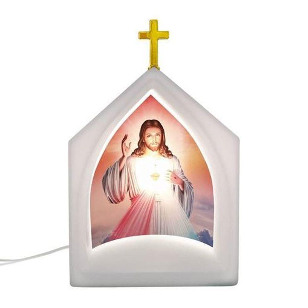 Capela Iluminada Do Sagrado Coração De Jesus - Luz E Fé Para Seu Lar - 2