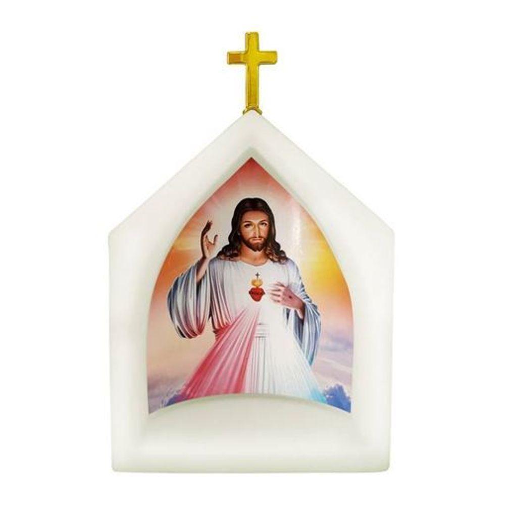 Capela Iluminada Do Sagrado Coração De Jesus - Luz E Fé Para Seu Lar - 4
