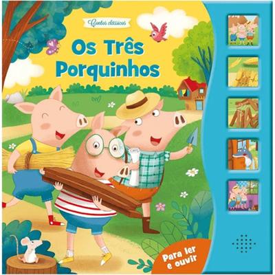 Livro Interativo Os Três Porquinhos: A Magia Dos Contos Sonoros Para Crianças