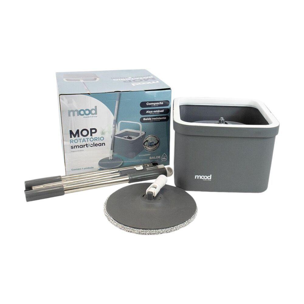 Mop Rotatório Compacto Com Balde - Limpeza Rápida E Eficiente Para Todos Os Ambientes! - 3