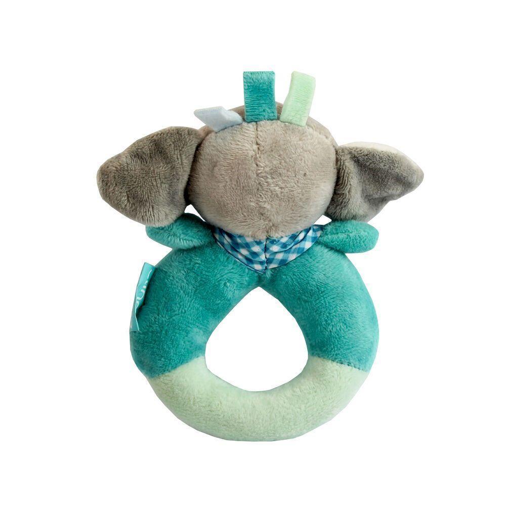 Cachorrinho De Pelúcia Azul Com Chocalho E Apito – Brinquedo Macio E Atraente Para Bebês - 3