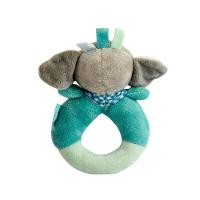 Cachorrinho De Pelúcia Azul Com Chocalho E Apito – Brinquedo Macio E Atraente Para Bebês - 3