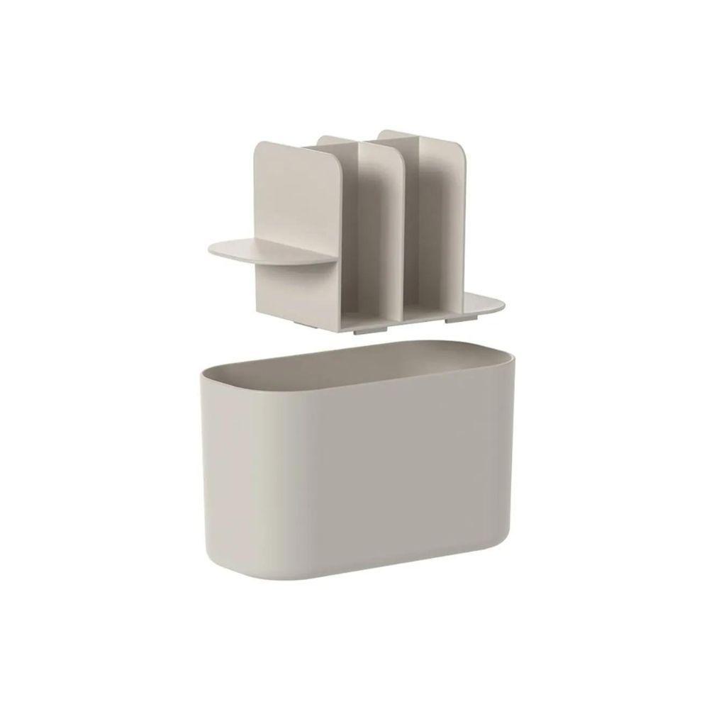 Organizador Chic Para Maquiagens - Divisórias Práticas Em Bege Sofisticado - 1