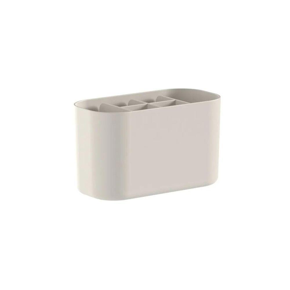 Organizador Chic Para Maquiagens - Divisórias Práticas Em Bege Sofisticado - 6