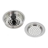 Kit Elegante De Ralos De Pia Inox Com Válvula - Praticidade E Sofisticação Na Cozinha - 1