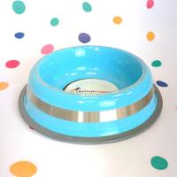 Comedouro Antiderrapante Azul Em Aço Inox 850ml - Estabilidade E Durabilidade Para Seu Pet - 6