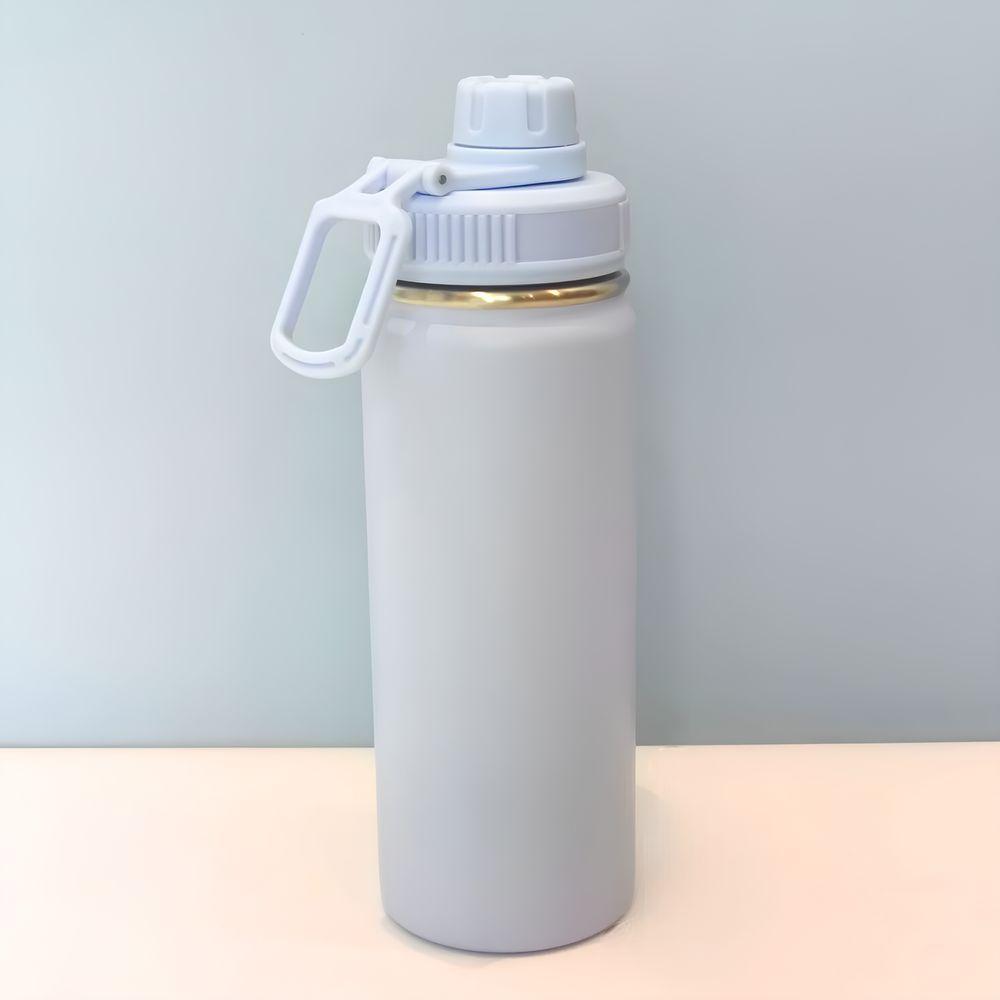 Garrafa Térmica Azul Ciano Em Aço Inox - Elegância E Praticidade Para Suas Bebidas - 780ml - 6