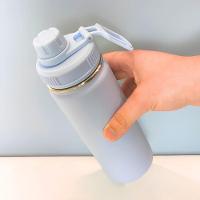 Garrafa Térmica Azul Ciano Em Aço Inox - Elegância E Praticidade Para Suas Bebidas - 780ml - 1