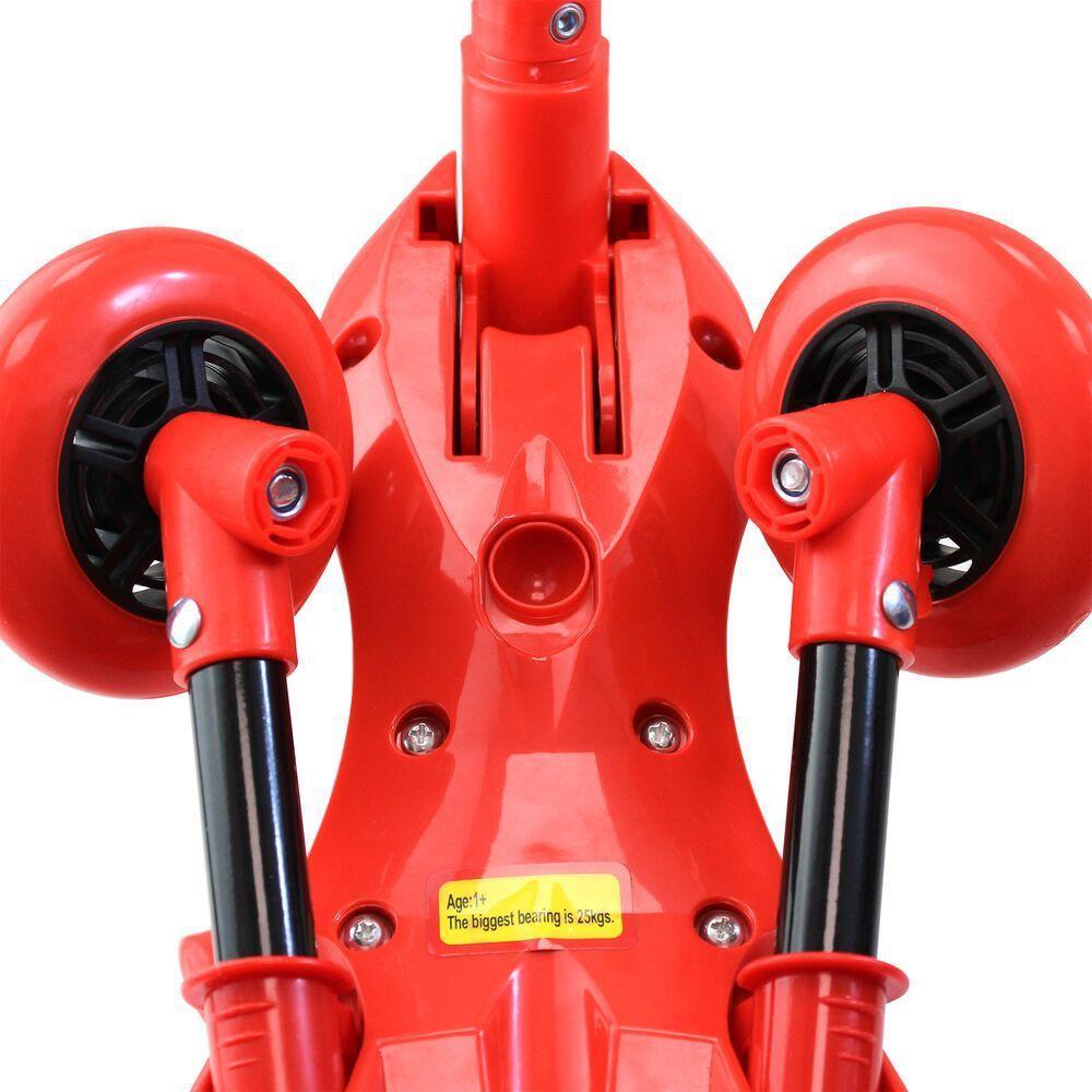 Triciclo Infantil Dobrável Vermelho E Preto - Aventura E Diversão Para Seu Pequeno! - 3