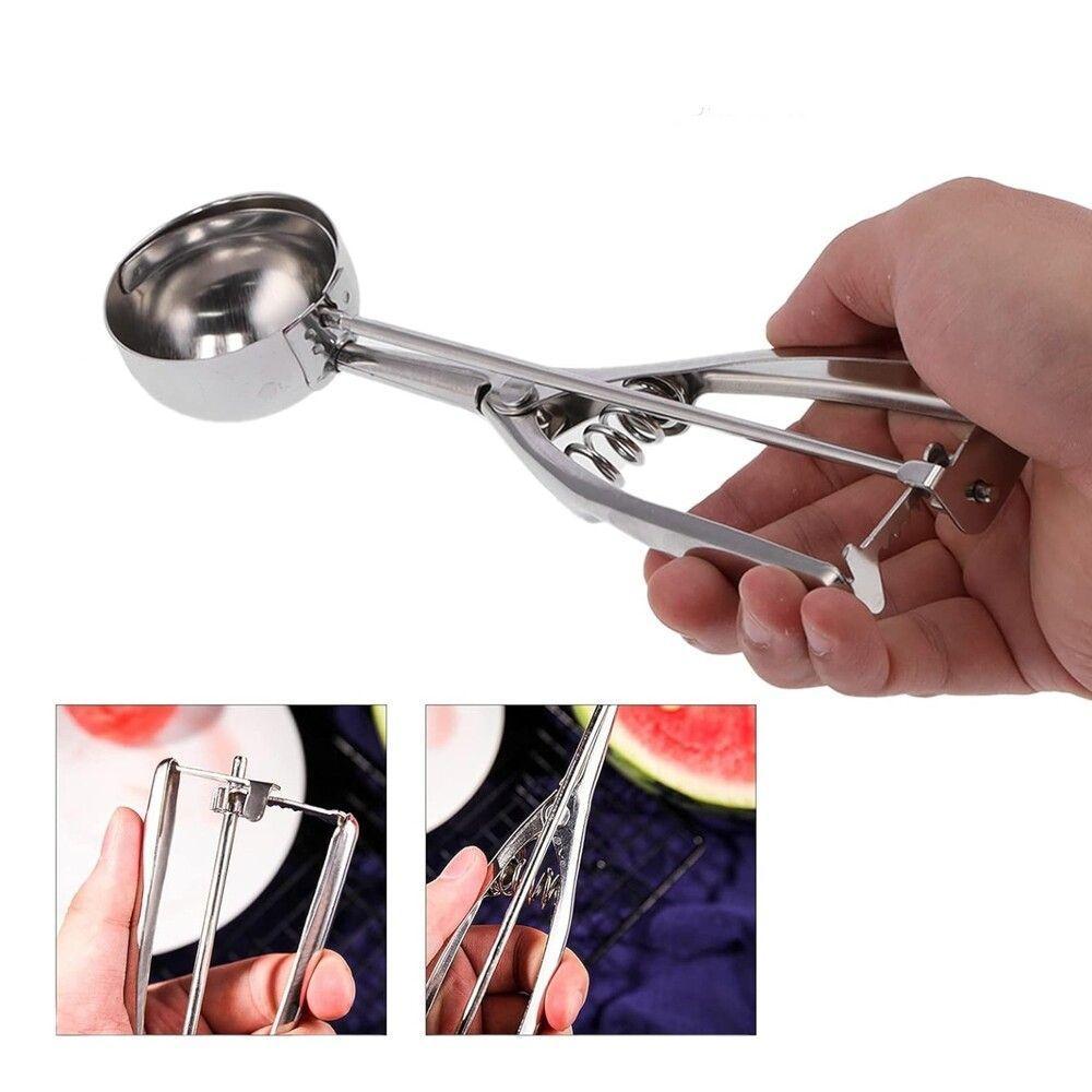 Colher Ejetora De Inox Para Sorvete E Açaí - Porções Perfeitas Em Cada Servida - 22cm - 2