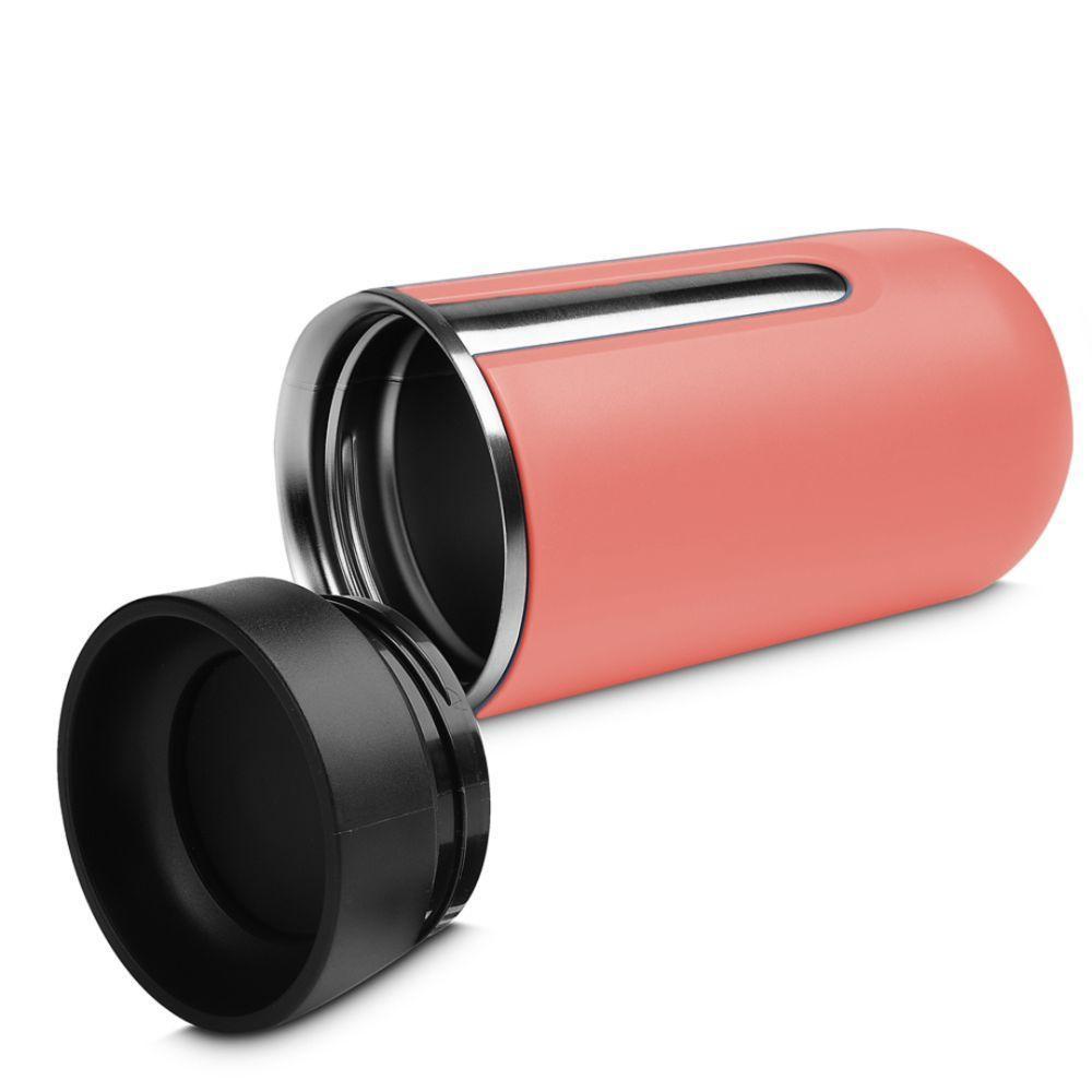 Copo Térmico Rosa Inox 400ml - Elegância, Praticidade E Sabor Sob Controle! - 4