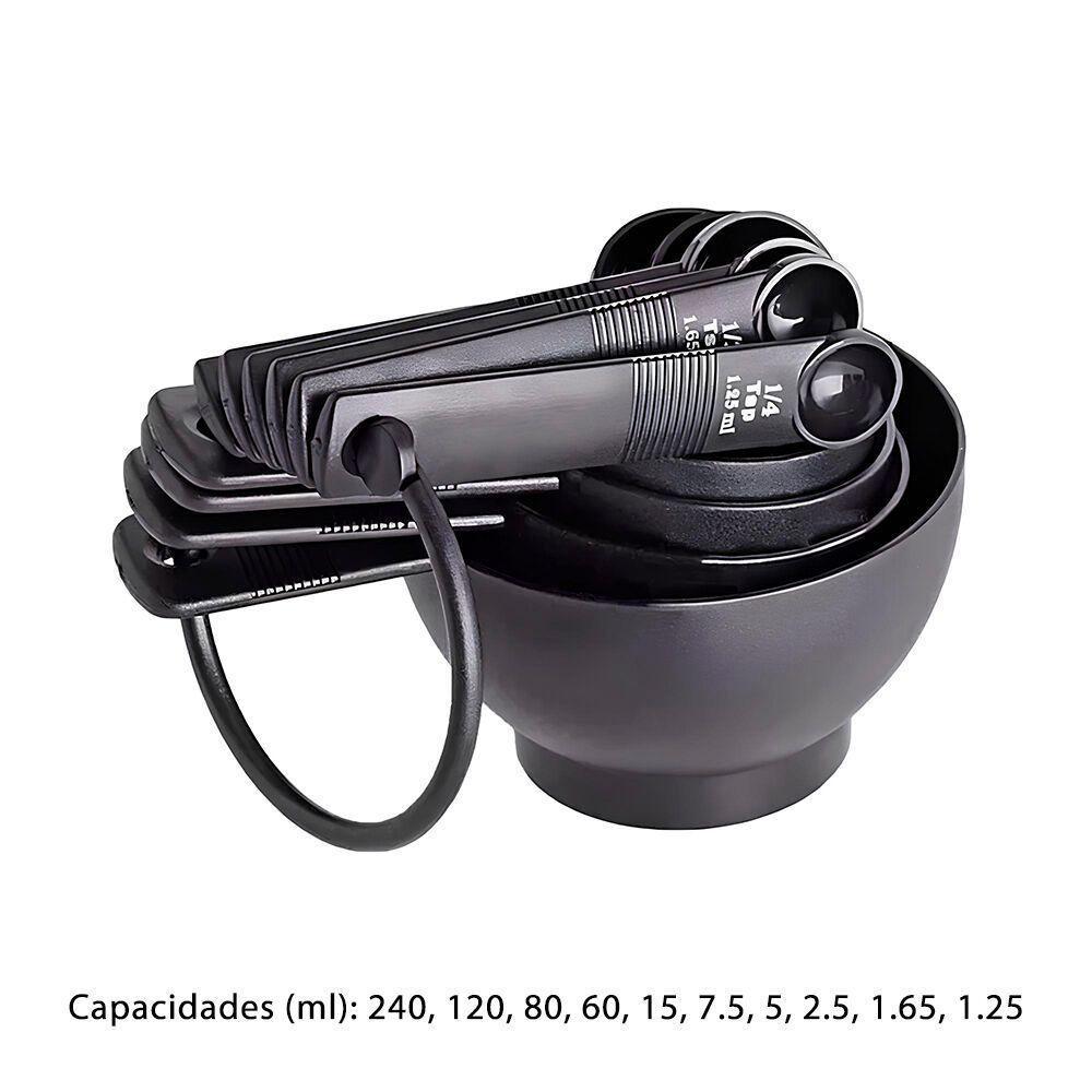 Conjunto Prático De Colheres Medidoras Em Plástico - 10 Peças Para Cozinhar Com Precisão - 3