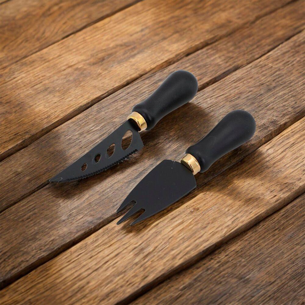 Conjunto Premium De Cortar Queijo E Frios Em Aço Inoxidável - 2 Peças Elegantes - 5