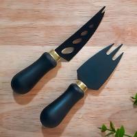 Conjunto Premium De Cortar Queijo E Frios Em Aço Inoxidável - 2 Peças Elegantes - 3