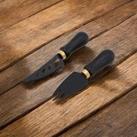 Conjunto Premium De Cortar Queijo E Frios Em Aço Inoxidável - 2 Peças Elegantes - 5