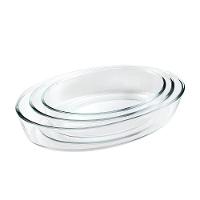 Conjunto De Travessas Ovais De Vidro - Elegância E Praticidade Em 3 Tamanhos (1,5l, 2l, 3l) - 3