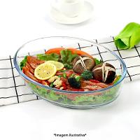 Conjunto De Travessas Ovais De Vidro - Elegância E Praticidade Em 3 Tamanhos (1,5l, 2l, 3l)