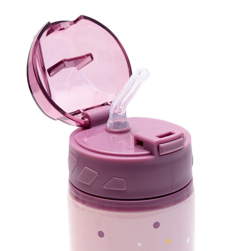Garrafa De Alumínio 580ml Com Canudo De Silicone - Estilo E Diversão Para Meninas - 3