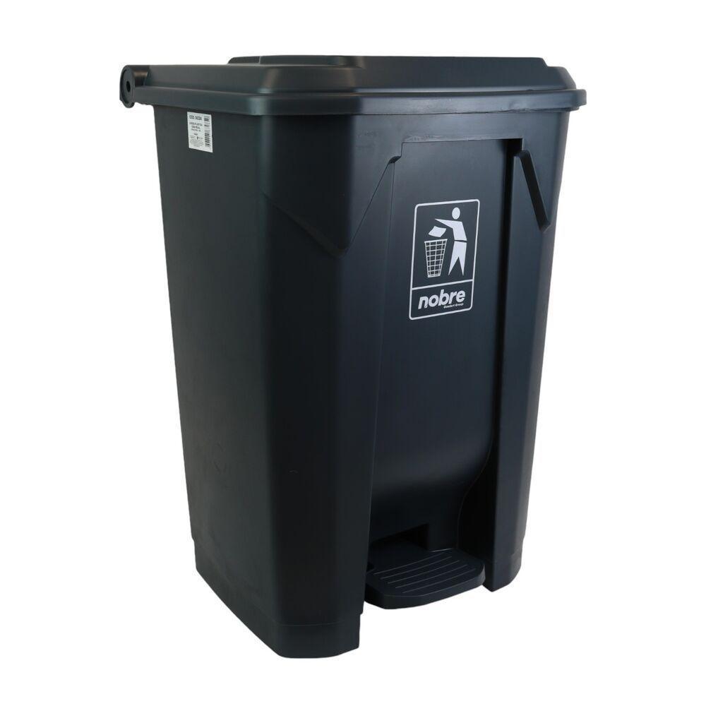 Lixeira Com Pedal 80l Cinza - Solução Prática E Moderna Para Descarte Eficiente - 1