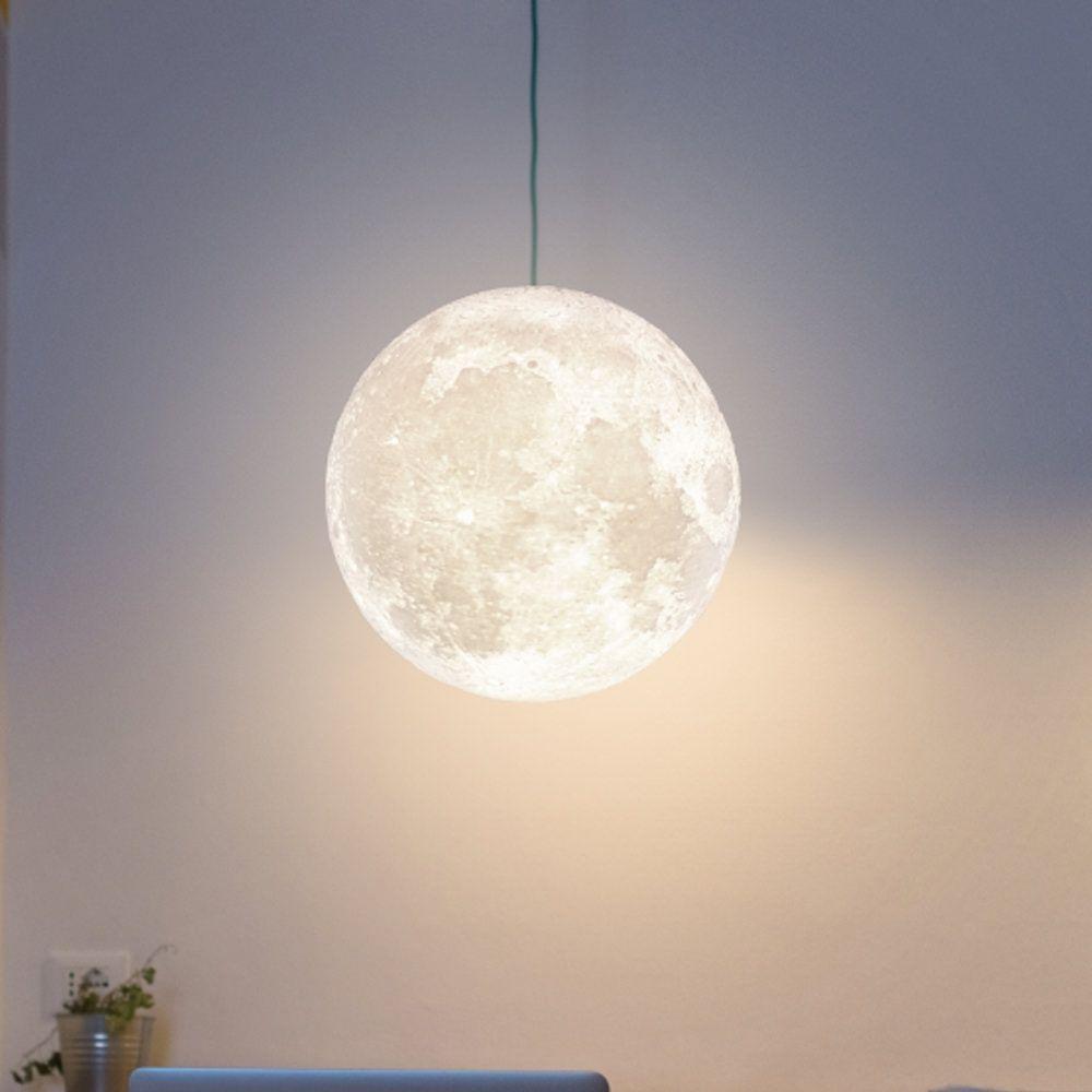Luminária Pendente Lua Cheia - Magia E Conforto Para O Seu Espaço Aconchegante - 2