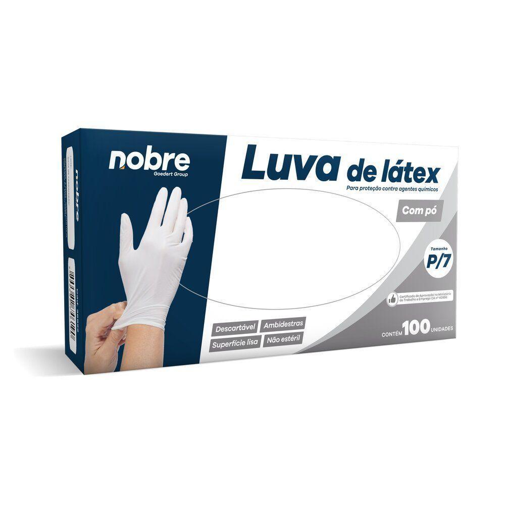 Luvas Descartáveis De Látex Com Pó - Segurança E Conforto Para Ambiente Químico - 100 Unidades - 2