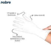 Luvas Descartáveis De Látex Com Pó - Segurança E Conforto Para Ambiente Químico - 100 Unidades - 5