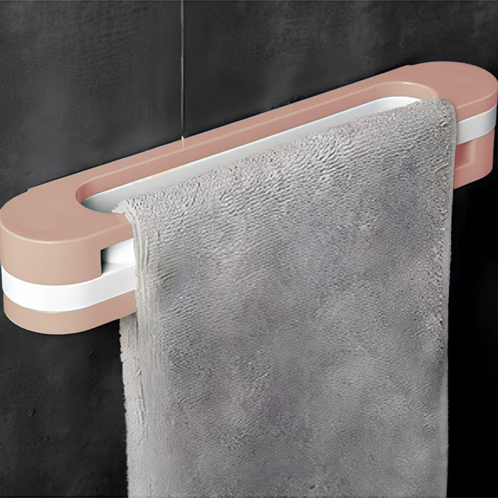 Suporte Rosa Multifuncional Para Organizar Toalhas E Calçados - Estilo E Praticidade! - 3