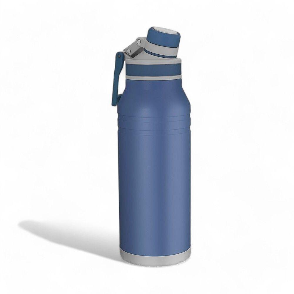 Garrafa Térmica Azul 1,2l Com Alça E Bico - Ideal Para Viagens E Lazer! - 3