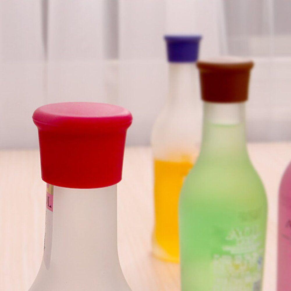 Rolha De Silicone Hermética Para Vinho - Preserve Sabor E Frescor Com Estilo - 5