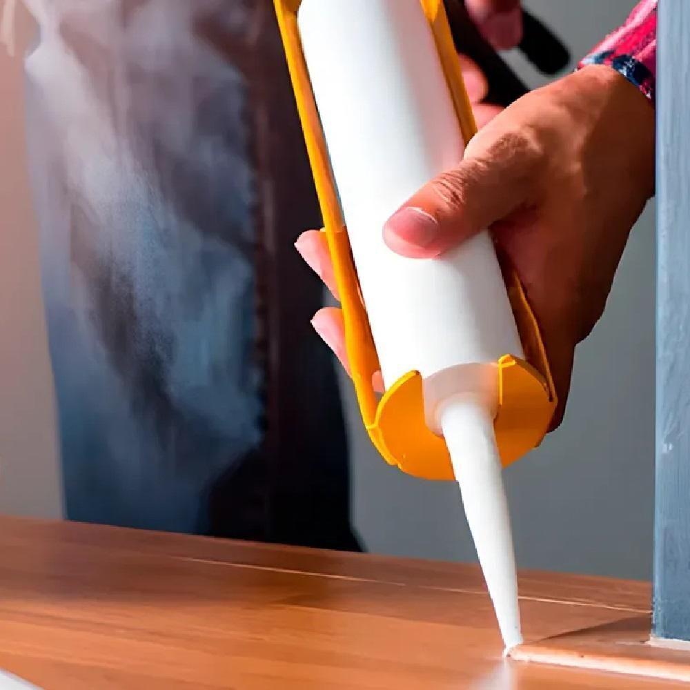 Pistola Silicone Aplicador Profissional Engraxadeira Aco Vedacao Aplicacao Manual Tubo Cola - 2