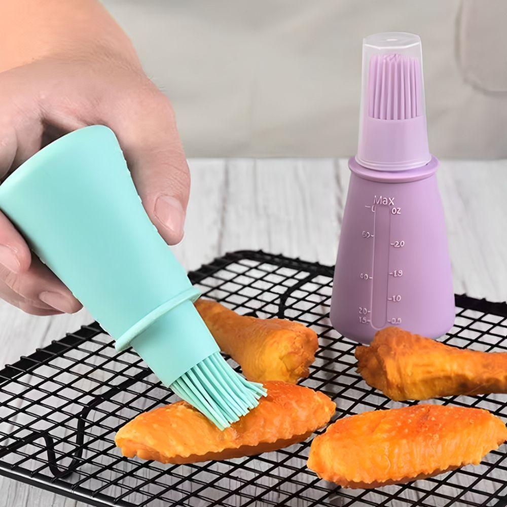 Pincel Silicone Com Dispenser - A Revolução Na Preparação Dos Seus Pratos! - 3