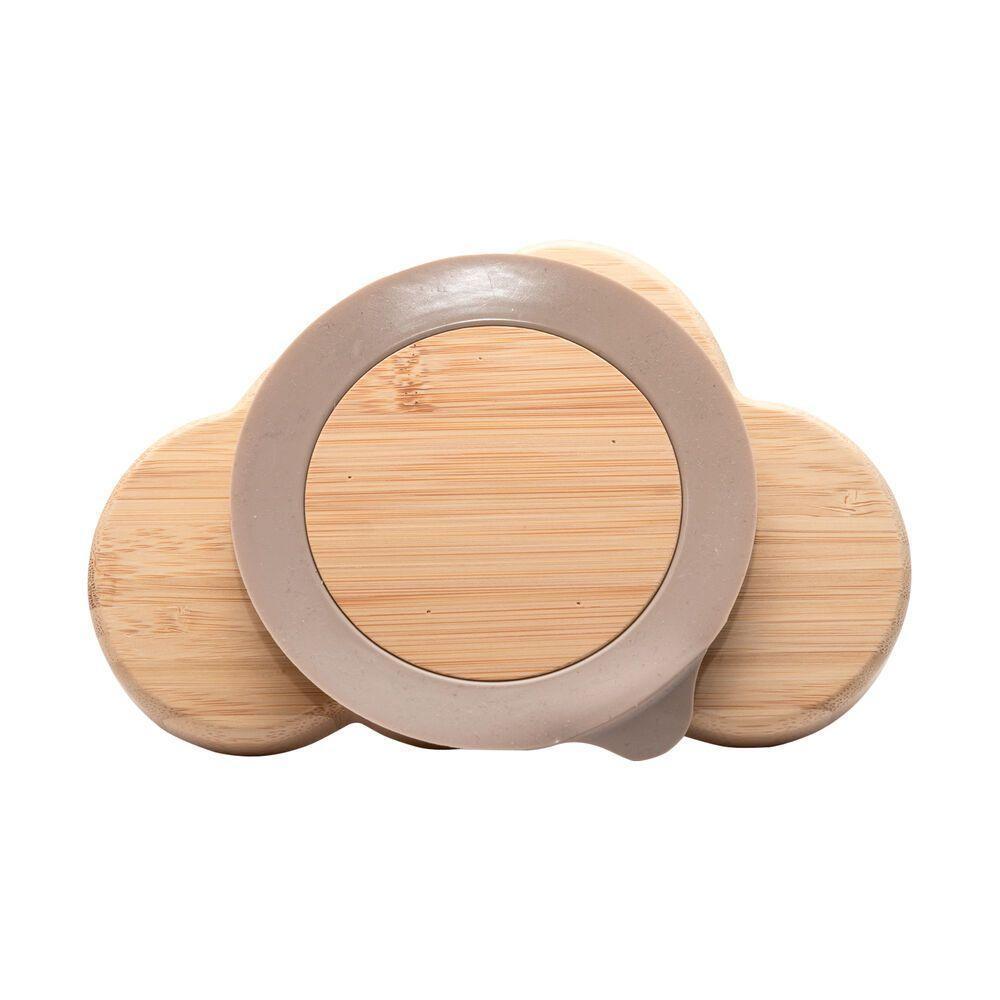 Prato Divertido De Bambu Com Ventosa - Refeições Seguras E Divertidas Para Crianças - 4