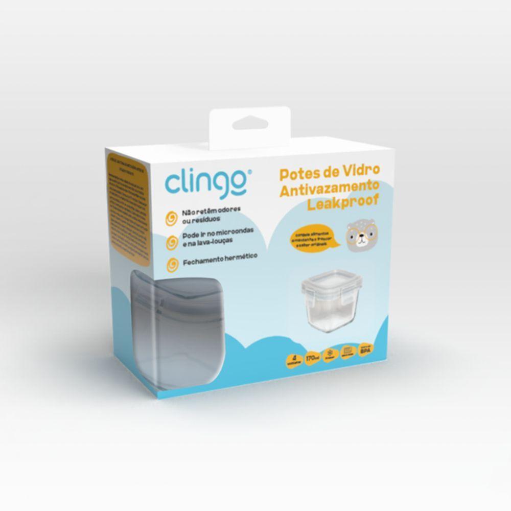 Potes De Vidro Herméticos Antivazamento - Conjunto Prático Para Alimentos Infantis - 4 Unidades - 3