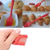 Pincel De Silicone Vermelho Com Suporte - Praticidade E Estilo Para Sua Cozinha! - 3