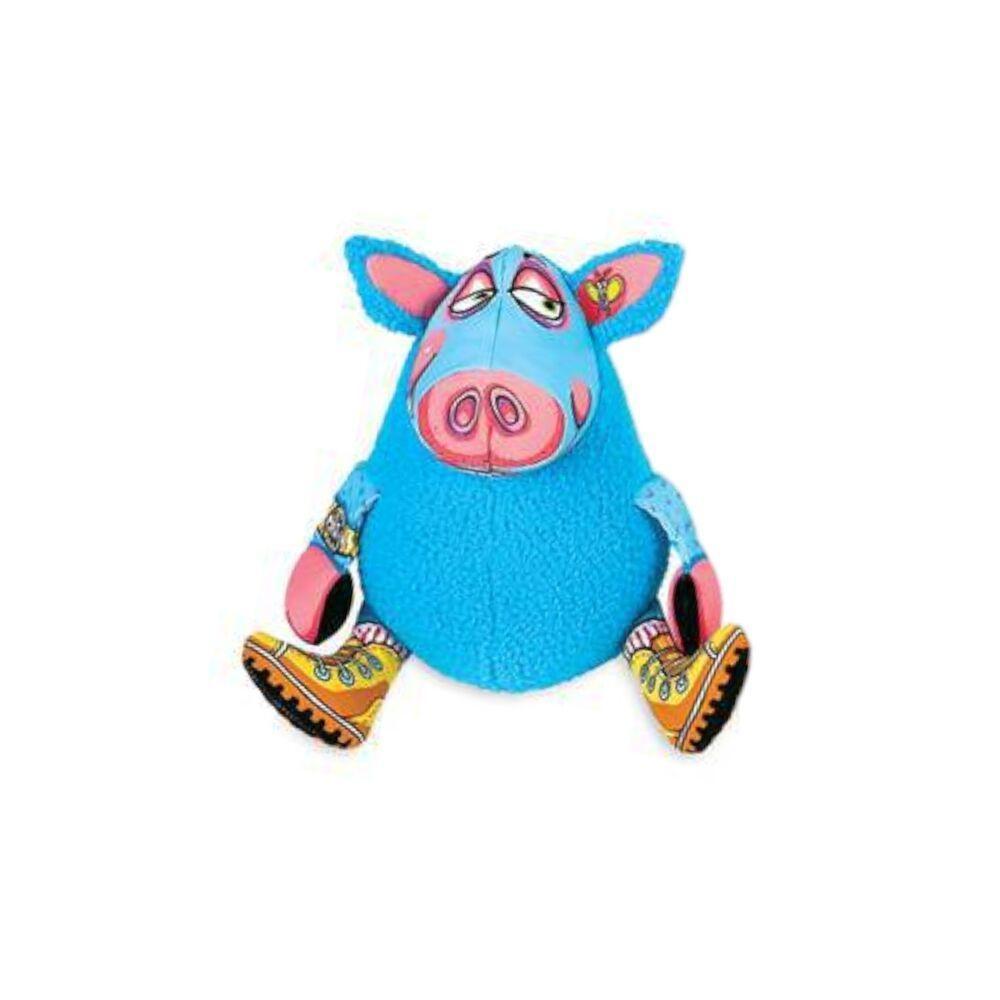 Porquinho Azul Interativo Com Apito - O Brinquedo Perfeito Para Cães Divertidos! - 3