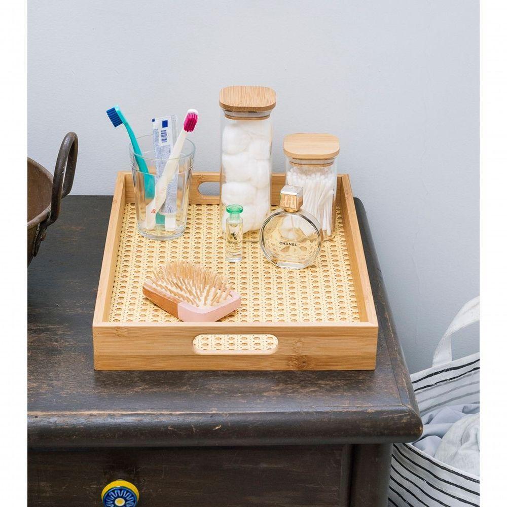 Pote De Vidro Quadrado 250ml Com Tampa De Bambu - Organize Com Estilo E Praticidade - 4