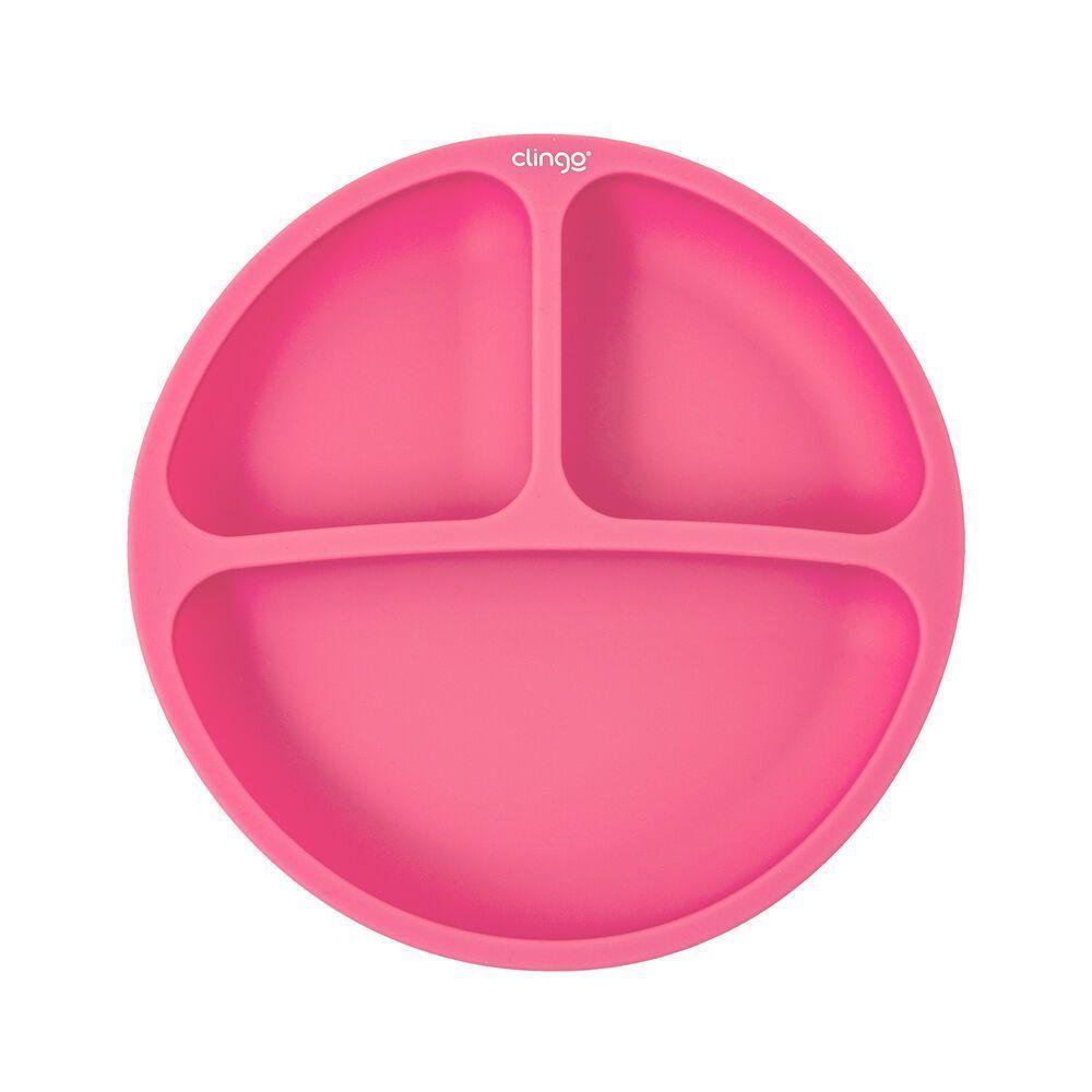 Prato Dividido De Silicone Rosa – Refeições Divertidas Para Os Pequenos Exploradores - 5