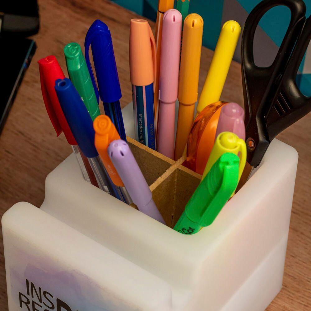 Organizador Iluminado Multifuncional - Estilo E Praticidade Para Sua Mesa - 6