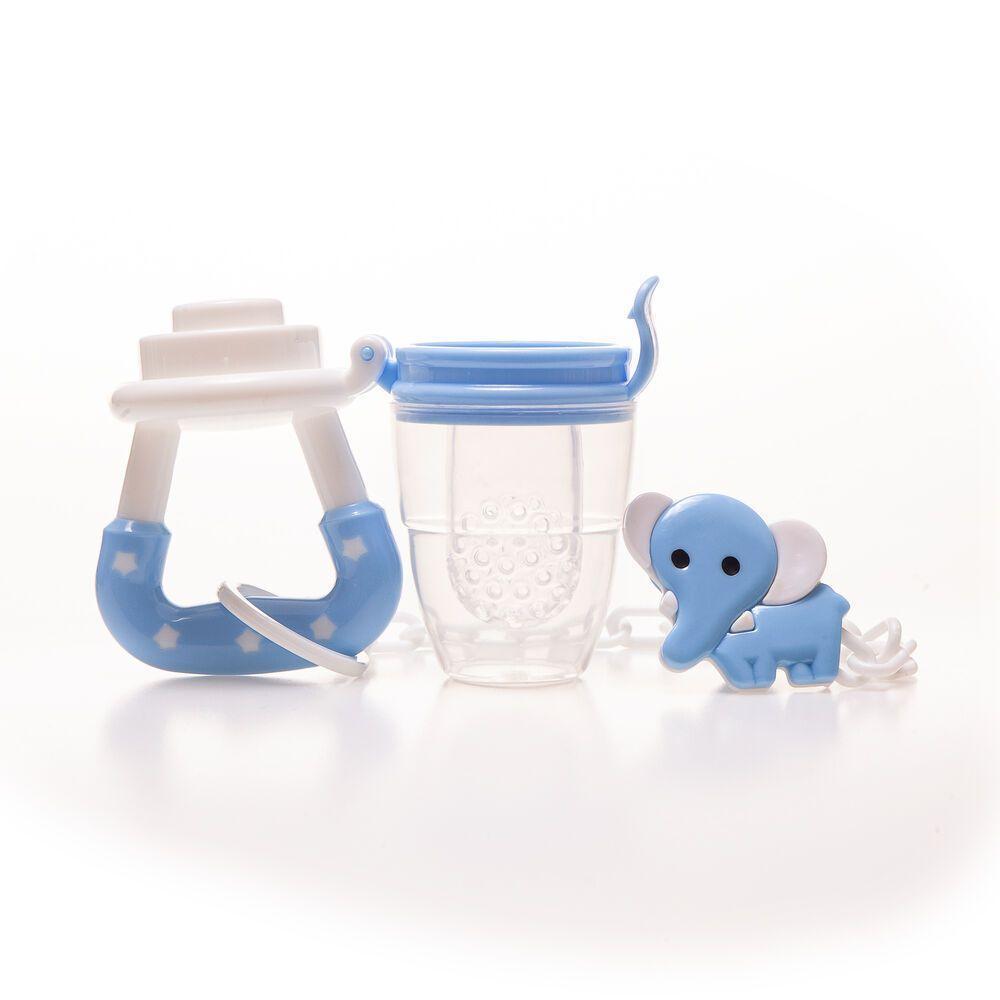 Porta Frutas Azul Com Prendedor De Chupeta - O Acessório Perfeito Para Bebês Na Alimentação - 6