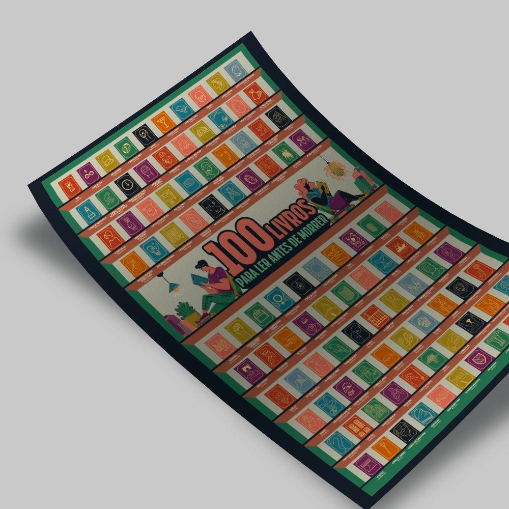 Pôster Raspadinha: 100 Clássicos Literários Para Desbravar Novos Mundos! - 2