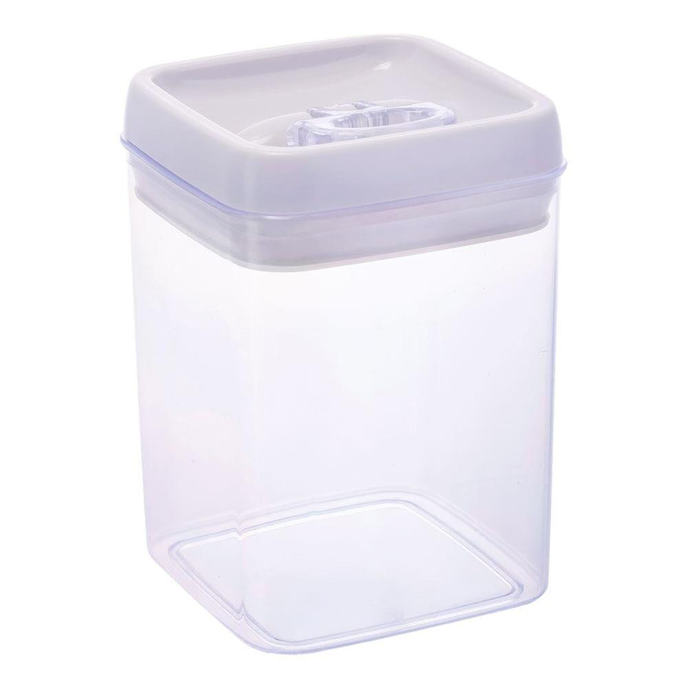 Pote Hermético Quadrado 1800ml Com Tampa E Alça - Armazenamento Prático E Seguro - 1