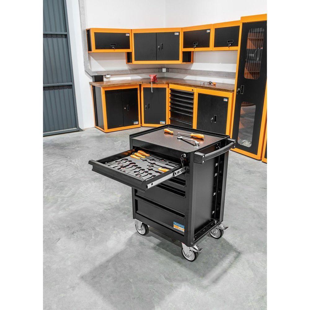 Carro Com Ferramentas 5 Gavetas E 1 Porta Com 204 Peças Tramontina Pro Tramontina - 3