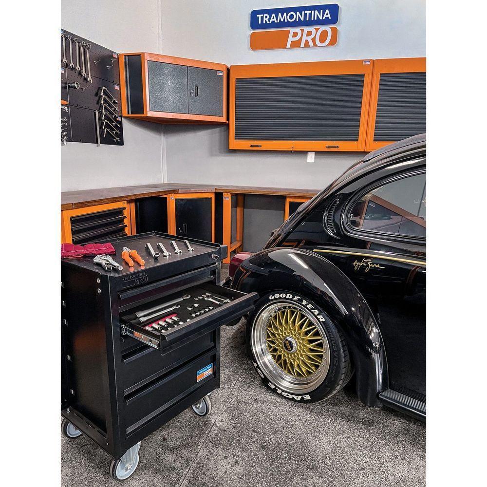 Carro Com Ferramentas 5 Gavetas E 1 Porta Com 204 Peças Tramontina Pro Tramontina - 4