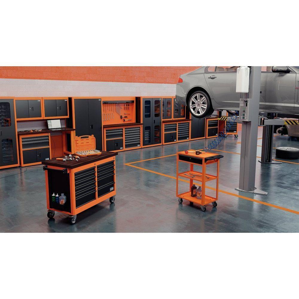 Armário Vertical Para Ferramentas 2 Portas Com Visores Tramontina Pro Laranja Tramontina - 9