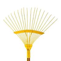 Vassoura Aço Arame 18 Dentes Com Cabo Para Jardim - Dtools 21626 - 4