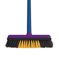 Vassoura Extra Macia Para Pisos Delicados - Cerdas Extra Macias - Com Cabo - 1