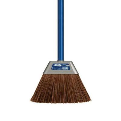 Vassoura Piaçava Multiuso Uso Externo Com Cabo - 27 X 19 X 5cm