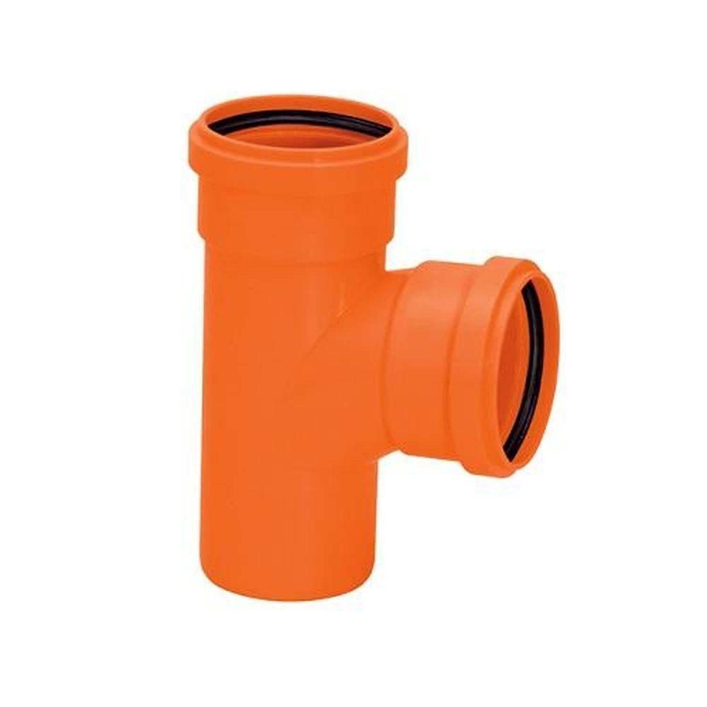 Tee Silentium 150x150mm Amanco - Pvc Mineralizado Auto Ext. - Dn40 A Dn150 - 1