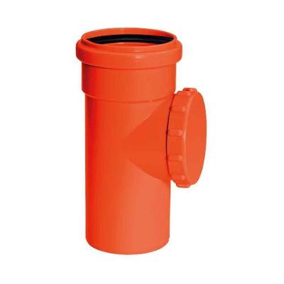 Tee Inspeção 100x75mm Amanco Silentium - Pvc Mineralizado Auto Extinguível